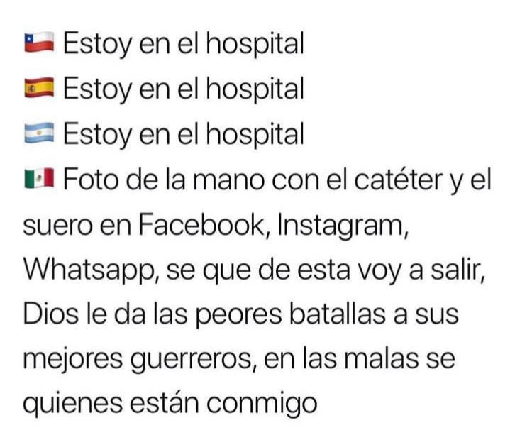 Meme de las banderitas como se dice hospital México