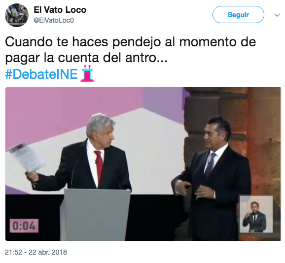 Memes de Amlo en el debate presidencial