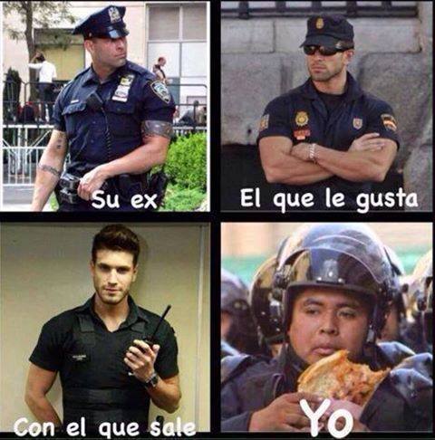 Chico guapo de la guardia civil española