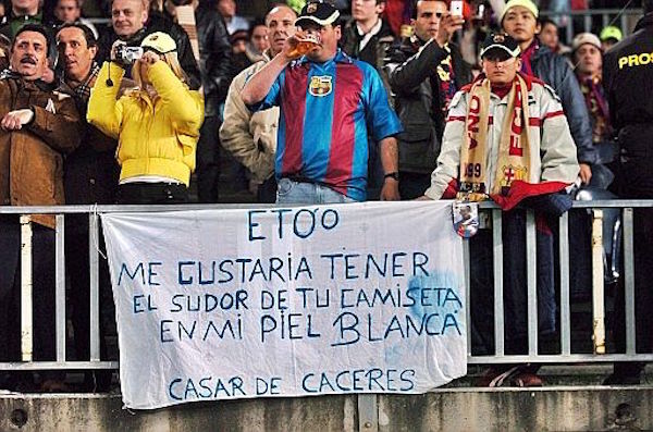 Pancartas futboleras muy vaciladoras