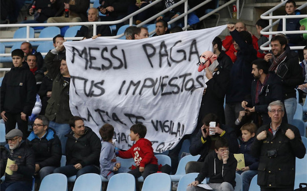 Pancartas futboleras muy vaciladoras