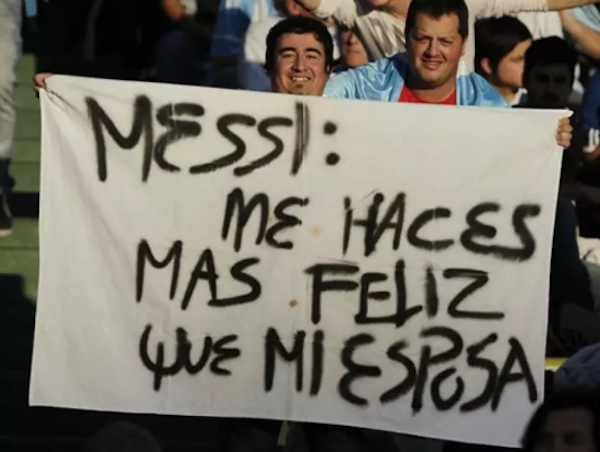 Pancartas futboleras muy vaciladoras