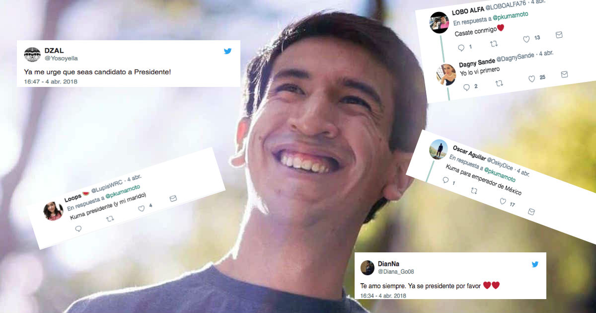 Pedro Kumamoto hace meme la gente enloque