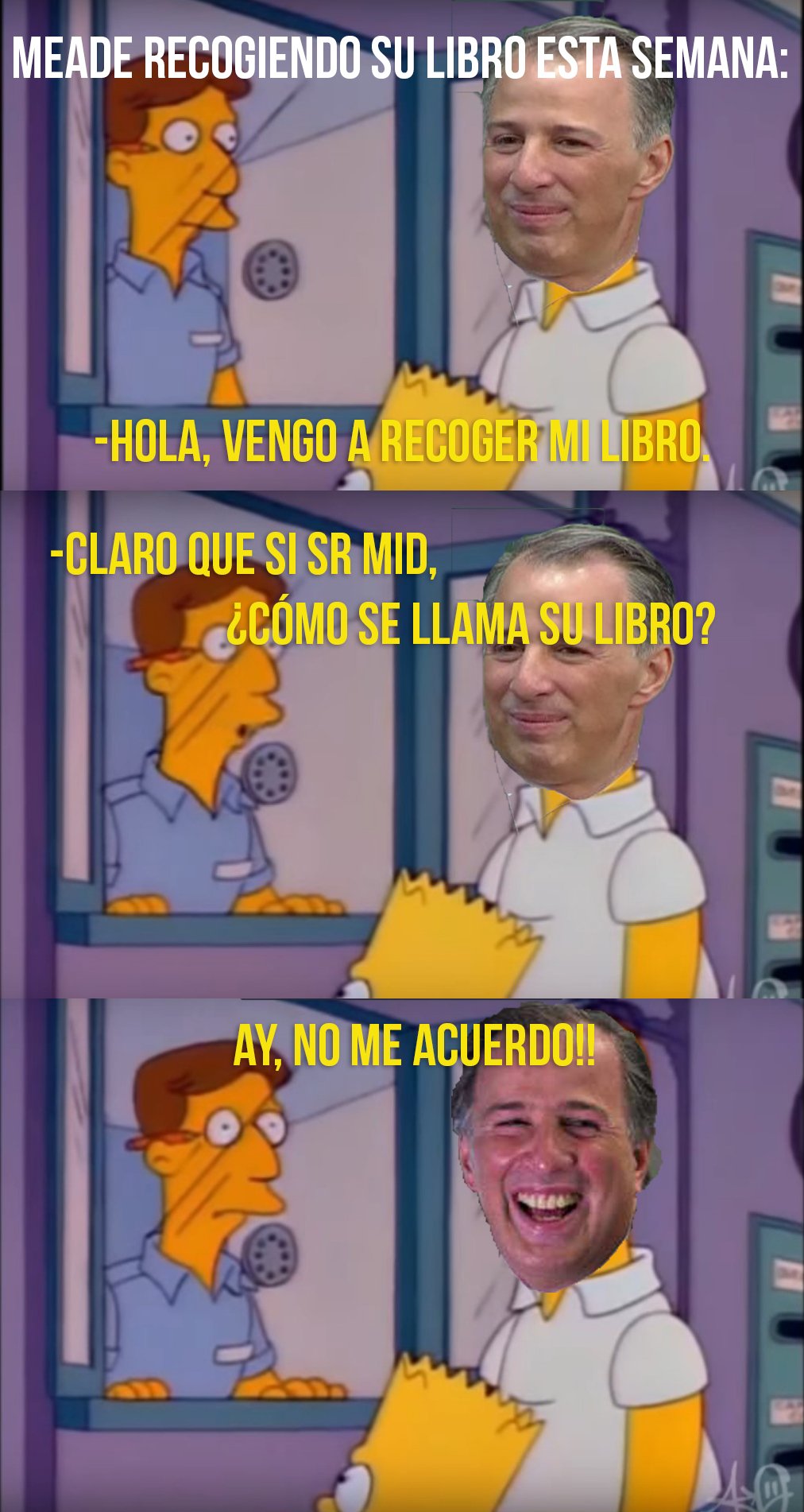 Jose Antonio Meade en tercer grado no se acuerda de su libro