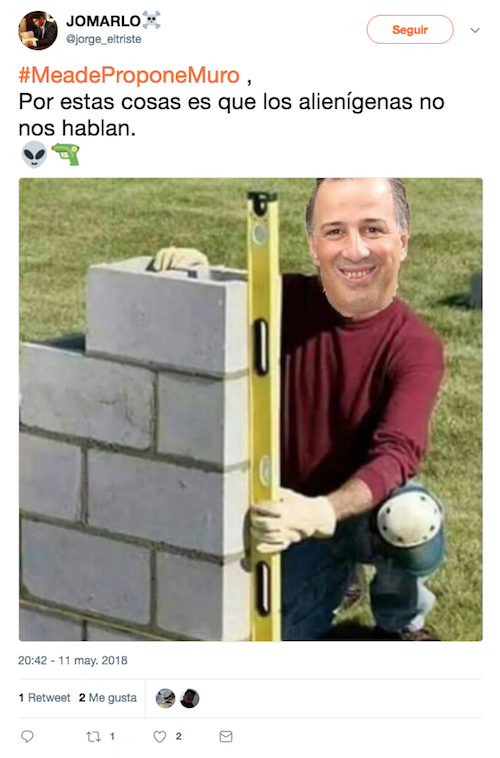 Pepe Meade Candidato PRI Muro México