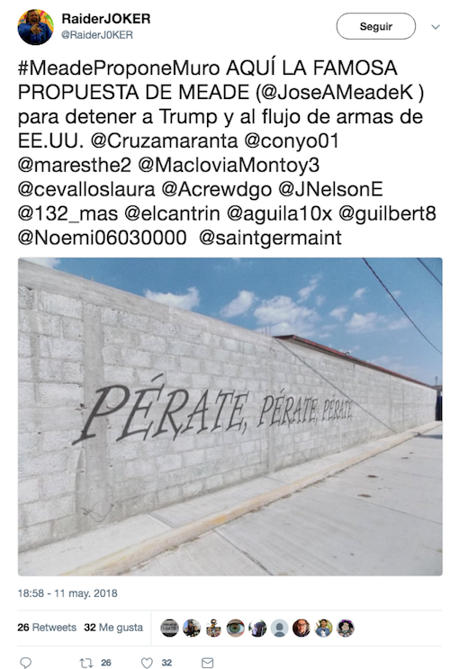 Pepe Meade Candidato PRI Muro México
