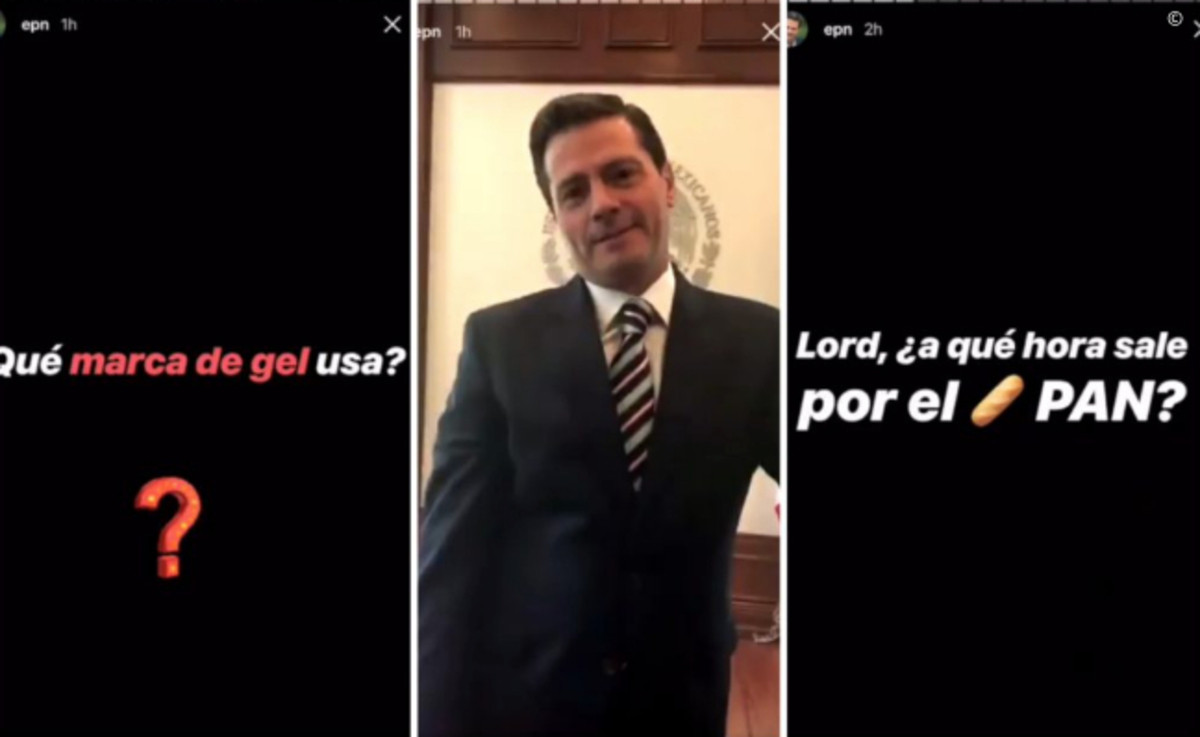Enrique Peña Nieto responde Gel Instagram Stories
