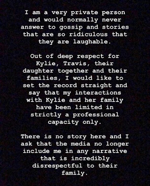 Kylie Jenner Stormi Tim Chung Travis Padre
