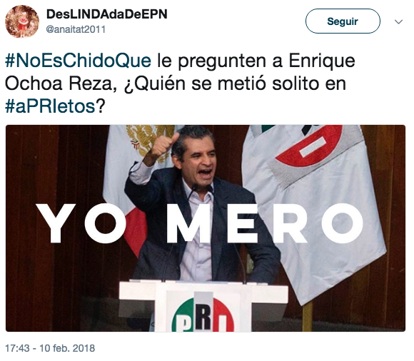 Memes salida enrique ochoa reza del pri
