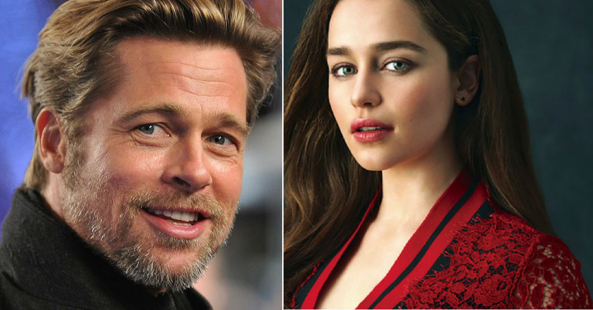 brad-pitt-ofrece-dinero-emilia-clarke-evento-caridad-sean-penn