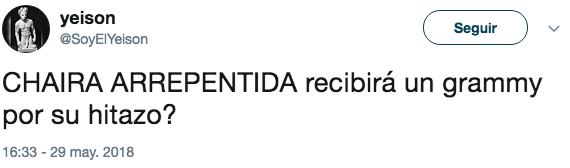 Chaira arrepentida