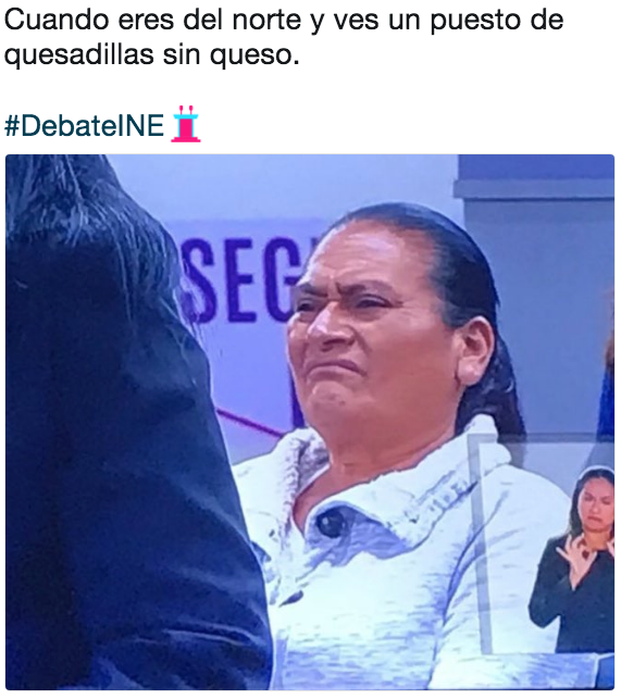 Memes del público en el debate presiencial