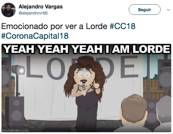 Reacciones corona capital