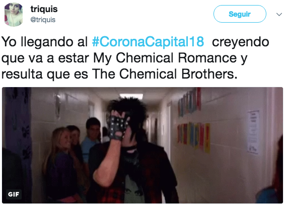 Reacciones corona capital 2018
