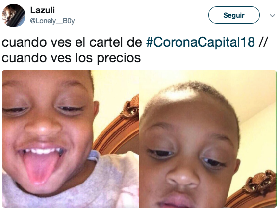Reacciones corona capital 2018