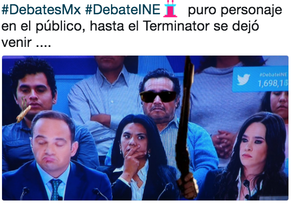 Memes del público en el debate presiencial