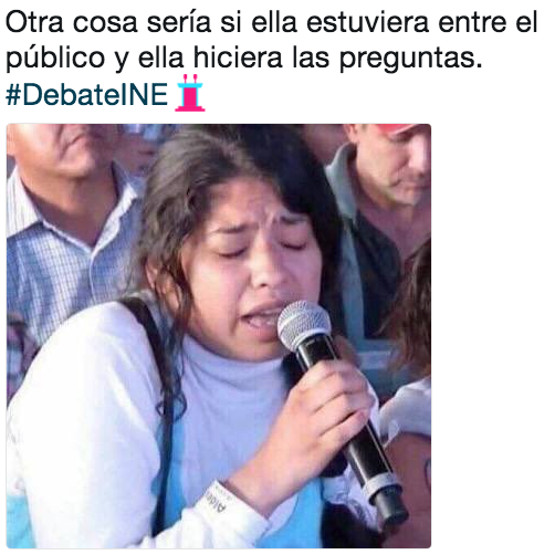 Memes del público en el debate presiencial