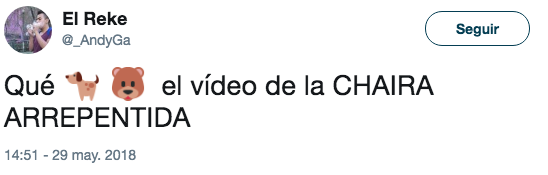 Chaira arrepentida