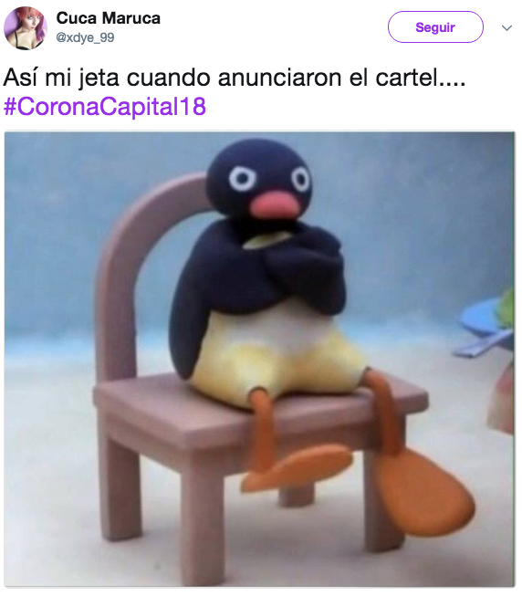 Reacciones corona capital 2018