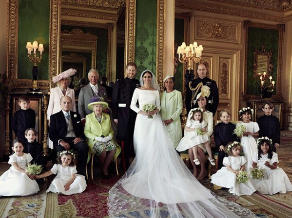 Retrato oficial boda real