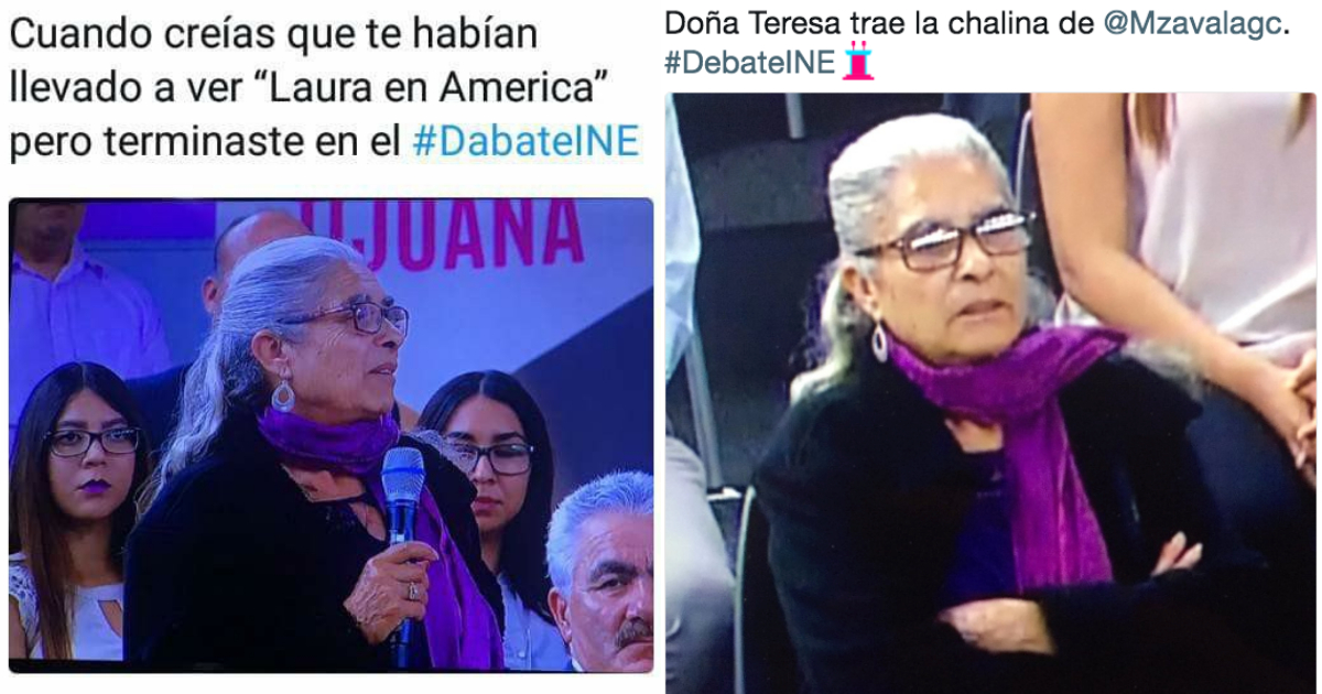 Memes senora Tere debate INE