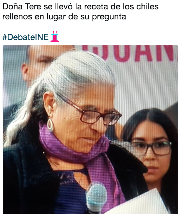 Memes senora Tere debate INE