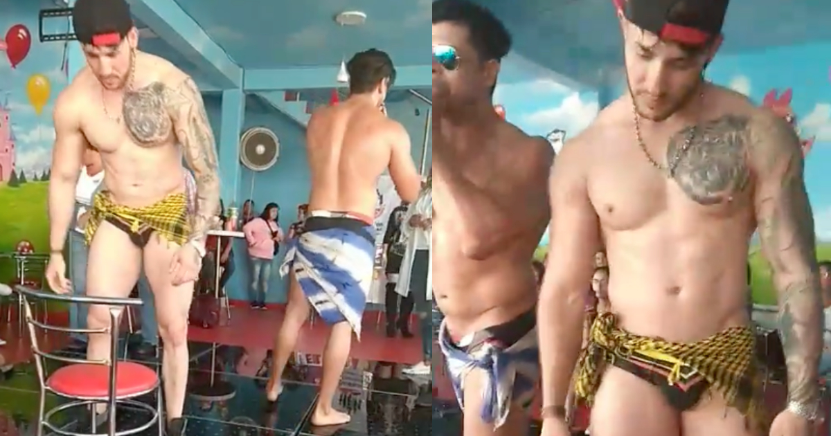 Stripers en evento de Morena Ecatepec