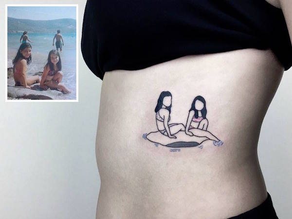 Fotos familiares que se volvieron tatuajes increíbles
