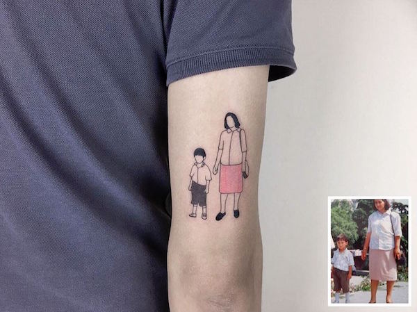 Fotos familiares que se volvieron tatuajes increíbles