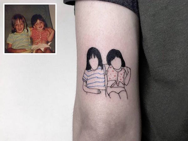 Fotos familiares que se volvieron tatuajes increíbles