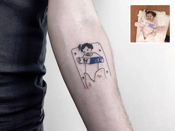 Fotos familiares que se volvieron tatuajes increíbles