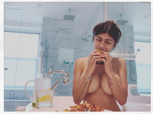 Mia Khalifa Foto FotografÃ­a Hamburguesa Instagram