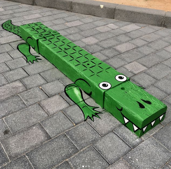 Artista transforma los paisajes urbanos en obras creativas y divertidas