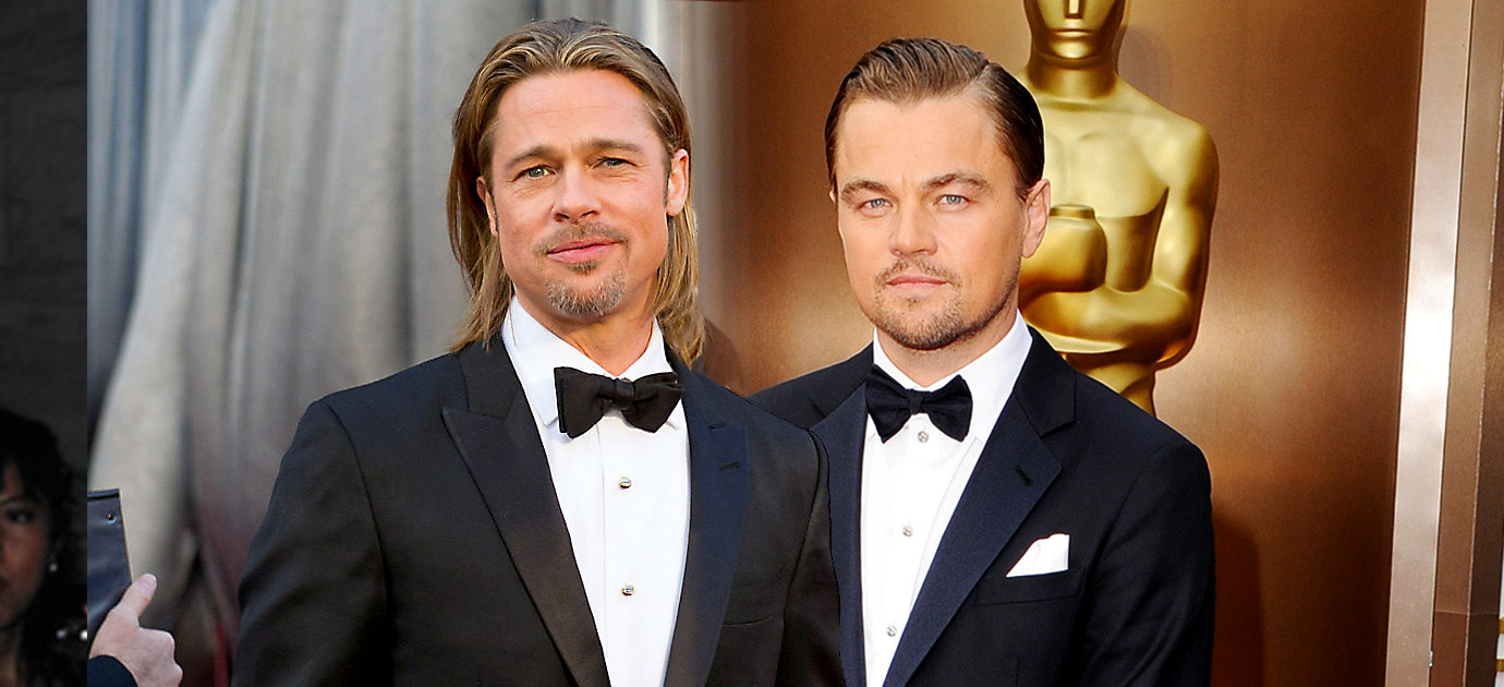 Foto Leonardo Di Caprio Brad Pitt enloqueciendo Internet