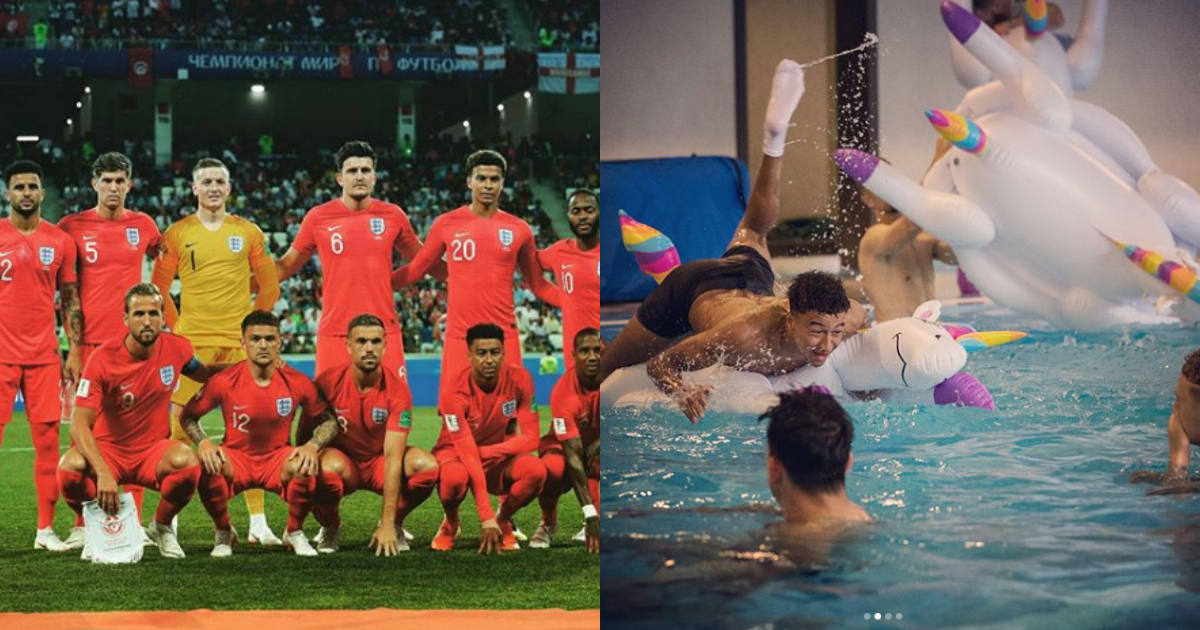 Festejo Selección Inglesa, Carrera De Unicornios, Seleccion Inglesa, Mundial, Rusia, Tunez