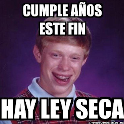Los mejores memes para sobrevivir a la Ley Seca