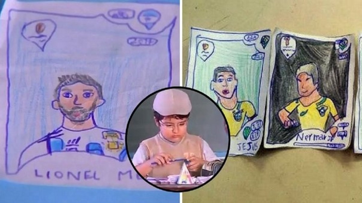 Niño sin recursos crea álbum mundial rusia