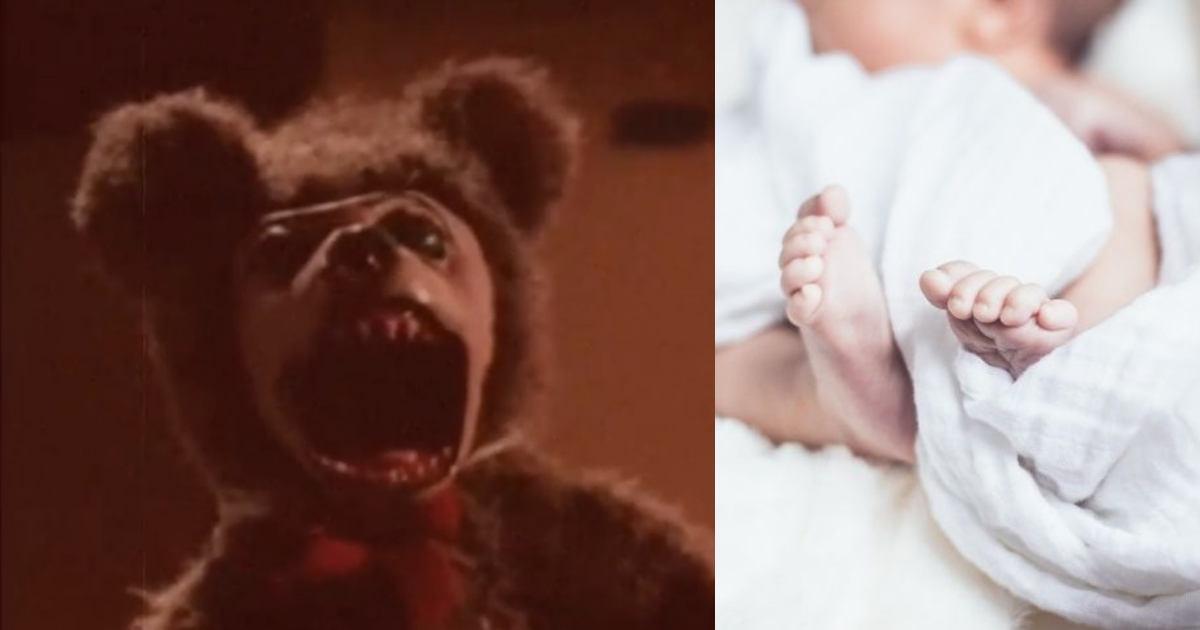 Video Oso Peluche Abraza BebÃ©, Oso De Peluche, Videos De Terror, Peluches Embrujados, Peluche, BebÃ©