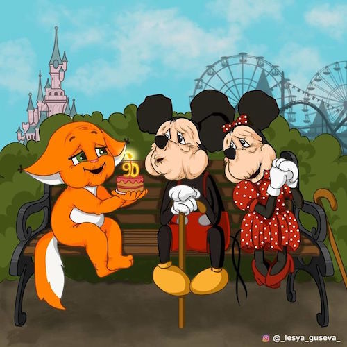 Artista rusa ilustra cómo es la vejez de tus personajes favoritos