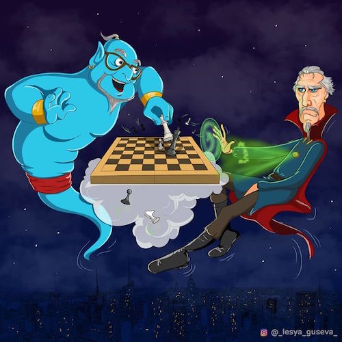 Artista rusa ilustra cómo es la vejez de tus personajes favoritos