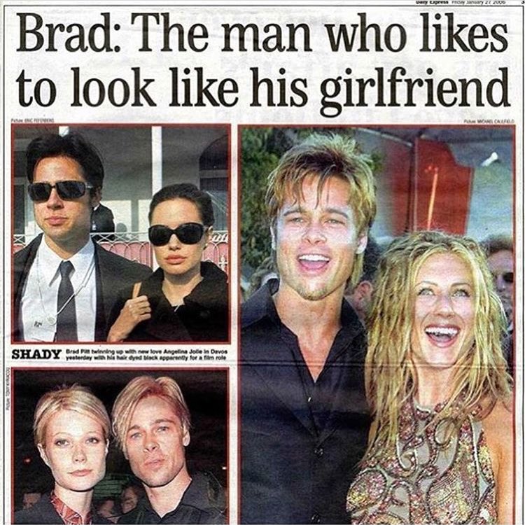 Obsesion brad pitt novias