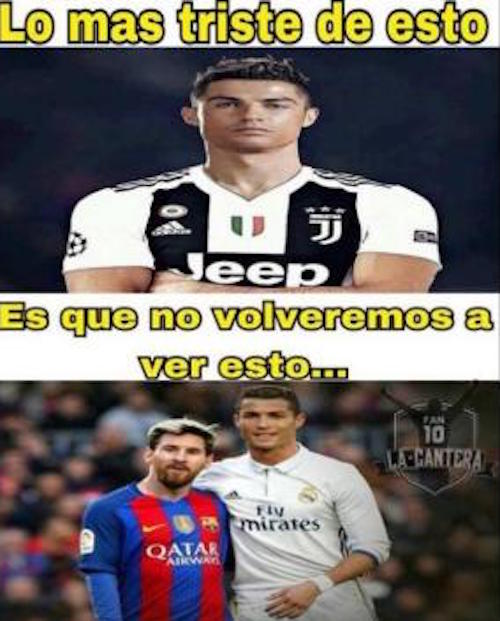 Cristiano Ronaldo deja el Real Madrid y la memiza no se hizo esperar