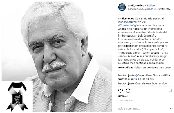Fallece actor de 'El Señor de los Cielos'