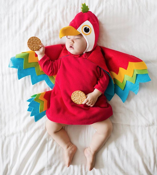 Mamá japonesa transforma las siestas de su hija en fotos increíbles
