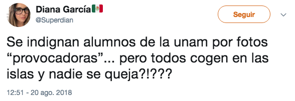 Mujer se toma fotos desnuda en las islas de la UNAM