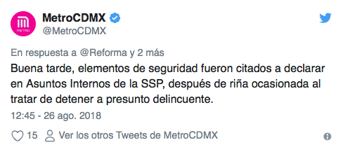10 policías golpearon a un 'supuesto' ladrón en el metro