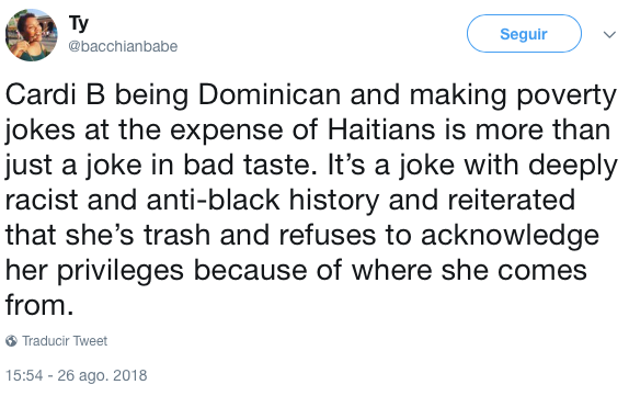 Cardi B hace broma racista sobre mexicanos