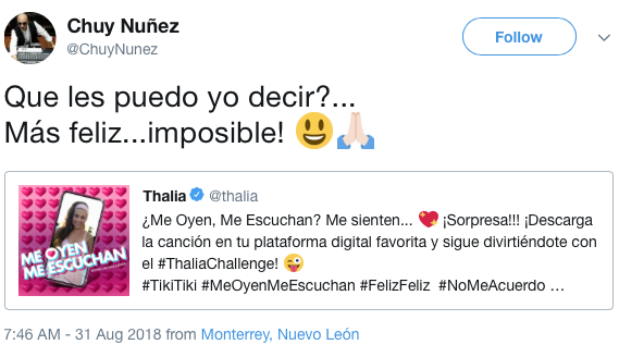 Thalía lanza la canción oficial de 'Me Oyen, Me Escuchan'