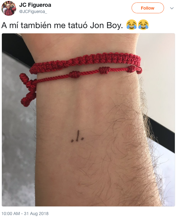 Hijas de Peña se hacen tatuajes y nace el #JonBoyChallenge