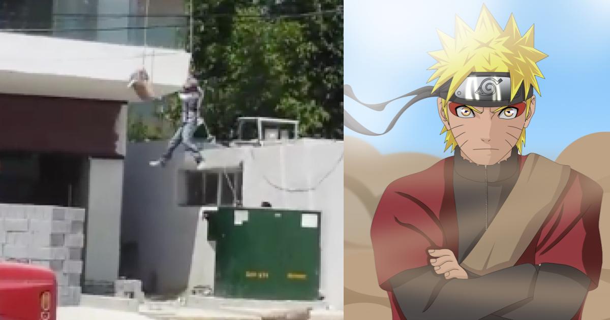 Técnica de albañiles te hará creer que Naruto es un novato